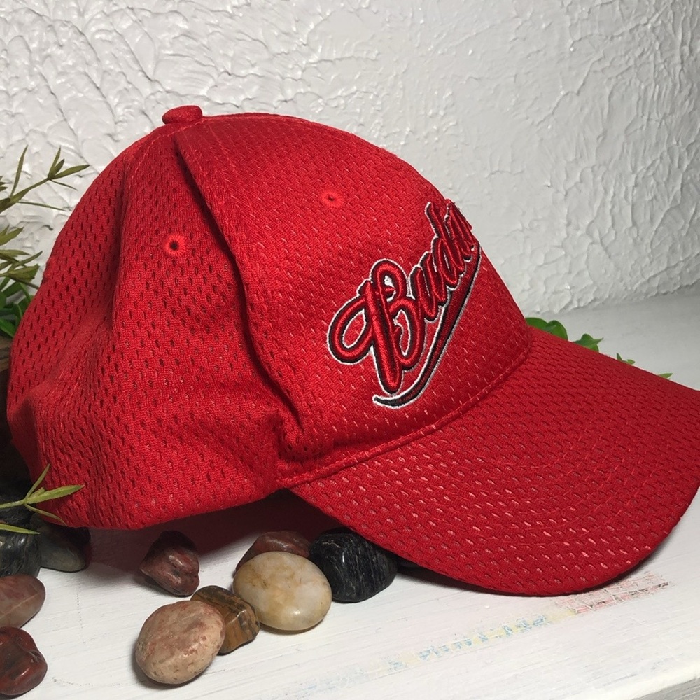 Budweiser Beer Embroidered Mesh Adjustable Hat - Picture 3 of 13